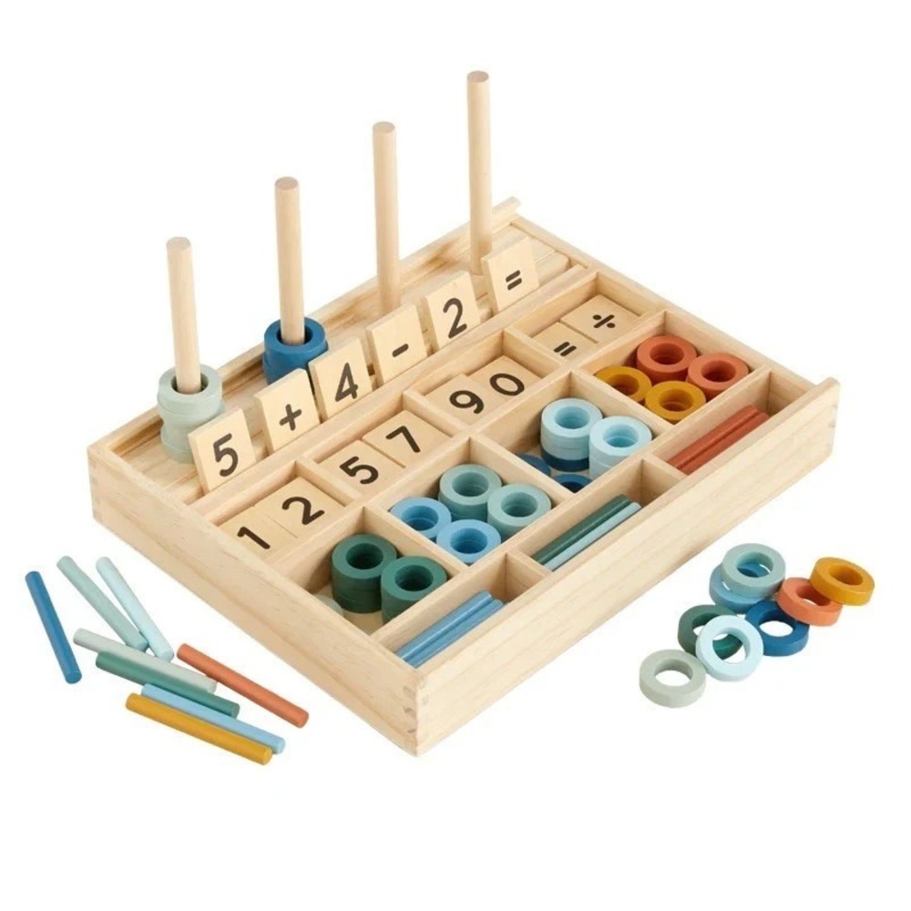 Wonder & Wise Path To Math Wooden Toy: Educational Focus Counting Sequencing